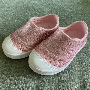 Little Me, pink sparkle, toddler shoes